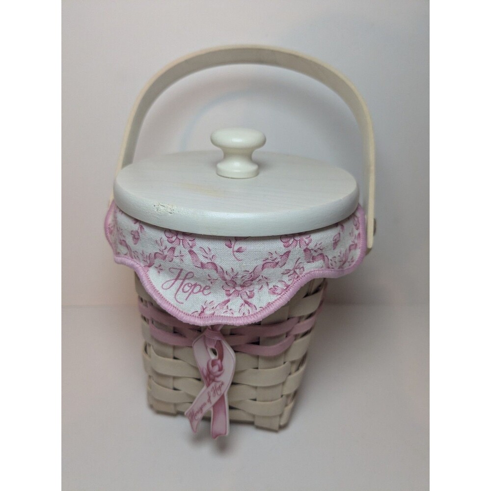 Longaberger American Cancer Round 2002 Horizon Hope Basket